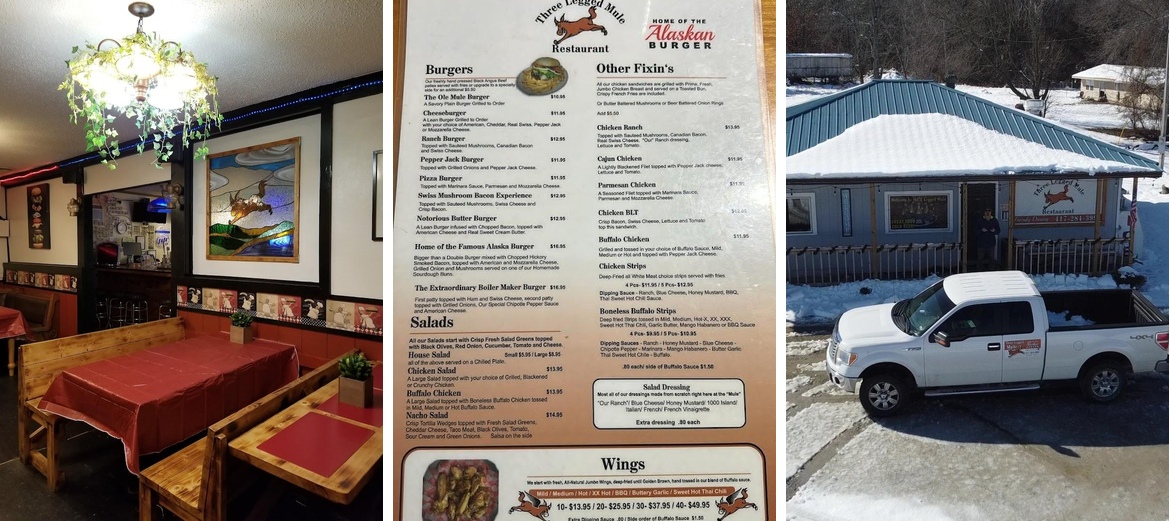 Three Legged Mule Pub & Pizza Menu