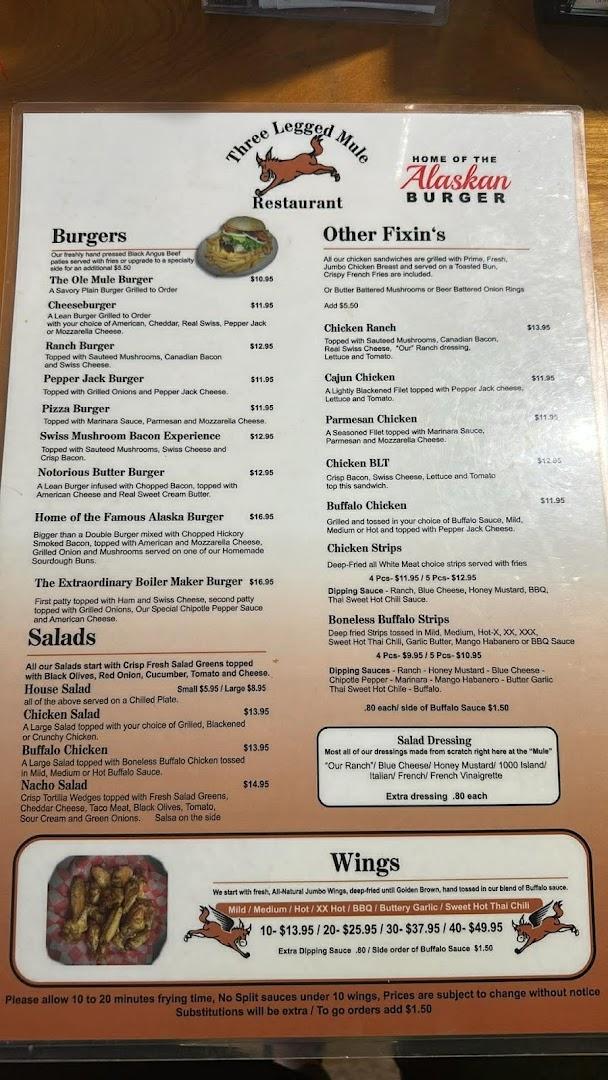 Three Legged Mule Pub & Pizza