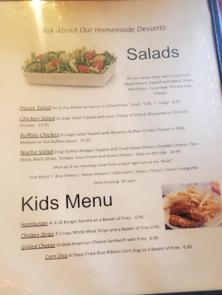 Three Legged Mule Pub & Pizza Menu image 3